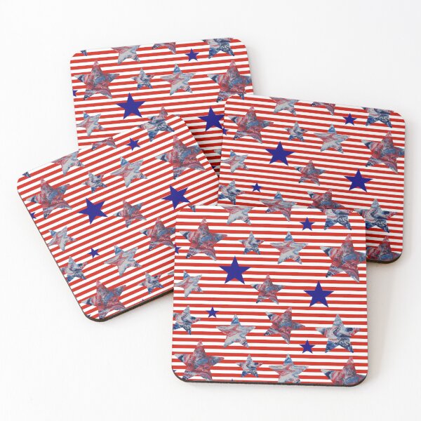 Item preview, Abstract Stars and Stripes designed and sold by Susan Wallace.