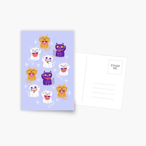 Item preview, Lucky Kitty Cats Maneki-Neko Waving Beckoning Cat designed and sold by Van Huynh.