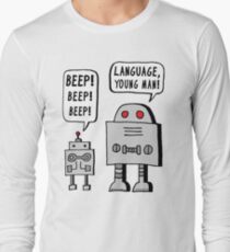 Beeping Robot Long Sleeve T-Shirt