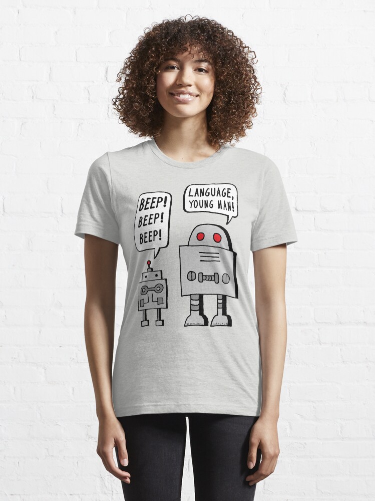 Alternate view of Beeping Robot Essential T-Shirt