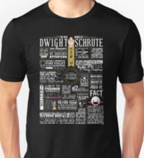 Camiseta ajustada Las sabias palabras de Dwight Schrute (camiseta oscura)