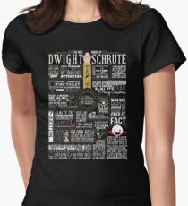Camiseta entallada Las sabias palabras de Dwight Schrute (camiseta oscura)