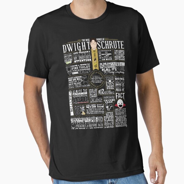 Item preview, The Wise Words of Dwight Schrute (Dark Tee) designed and sold by huckblade.