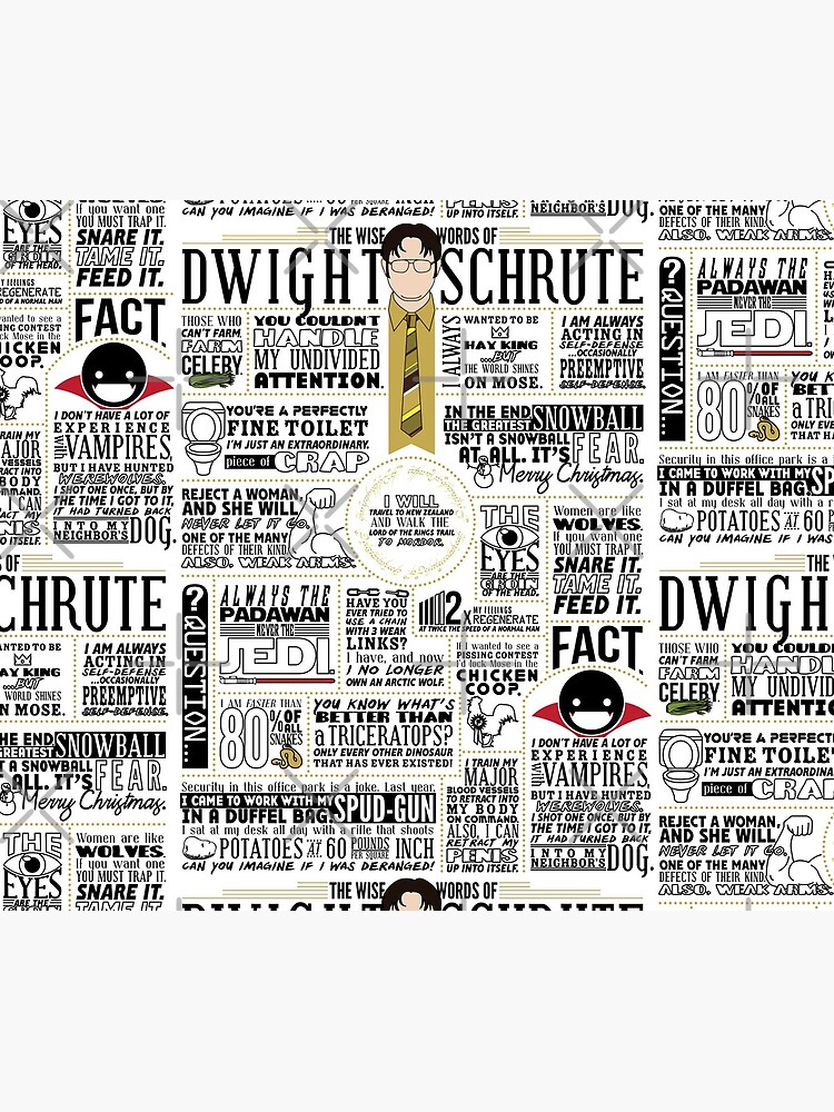The Wise Words of Dwight Schrute (Light Tee) by huckblade