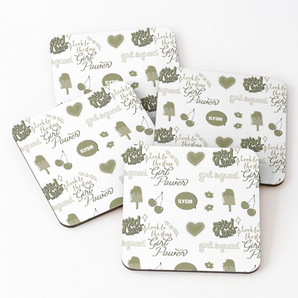 Item preview, Olive Green Sticker Pack - collection of hand drawn images and text for sticker set or any other product. Girl Power,  designed and sold by The-Goods.