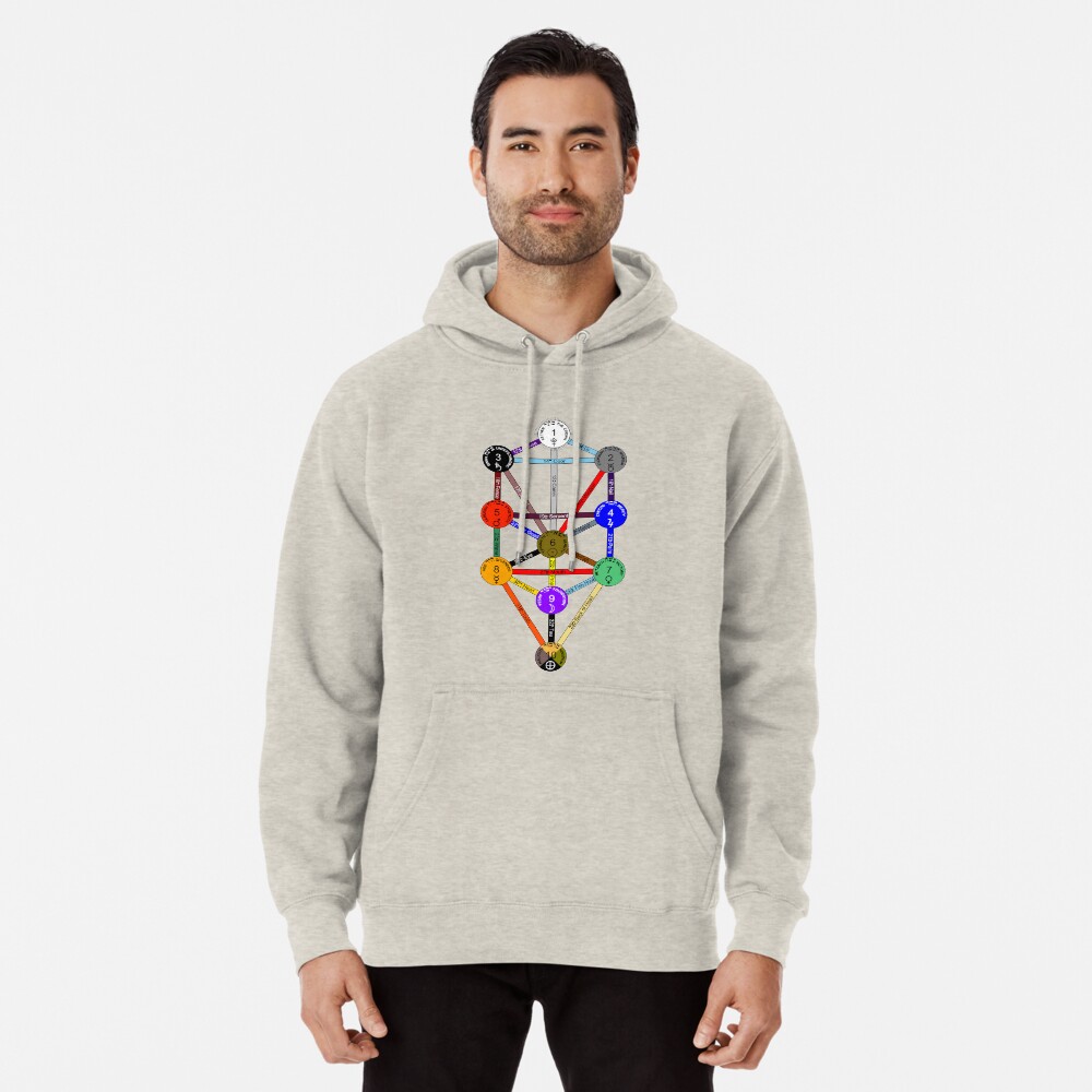 Pullover Hoodie: Tree of Life (Kabbalah)