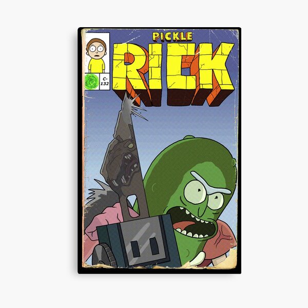 The Incredible Pickle Rick Canvas Print