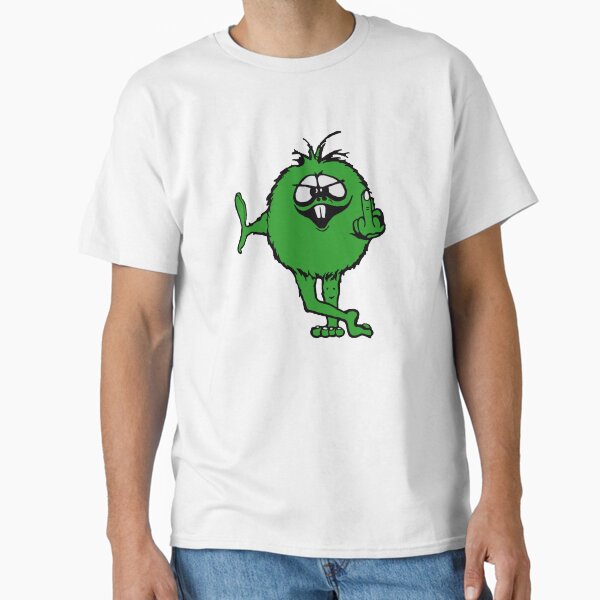 Item preview, Green Guy flips bird - 70s retro designed and sold by JMoreaux.