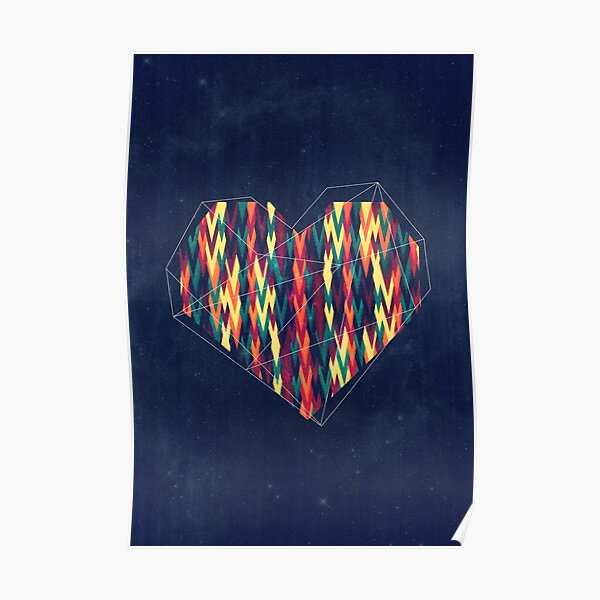 "Interstellar Heart" Poster for Sale by VessDSign Redbubble