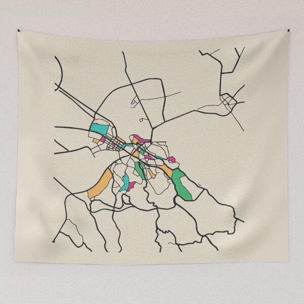 Item preview, Belgrade, Serbia Street Map designed and sold by A Deniz Akerman.