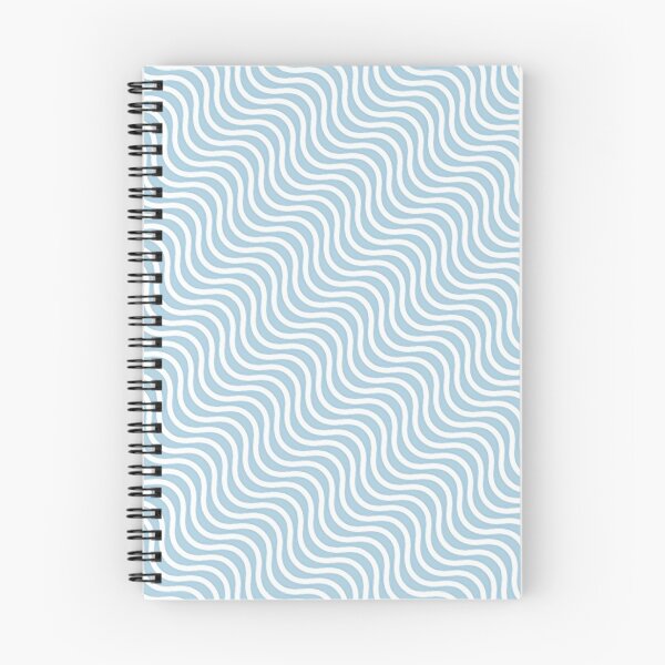 Item preview, Blue And White Wavy Lines Pattern designed and sold by semas.