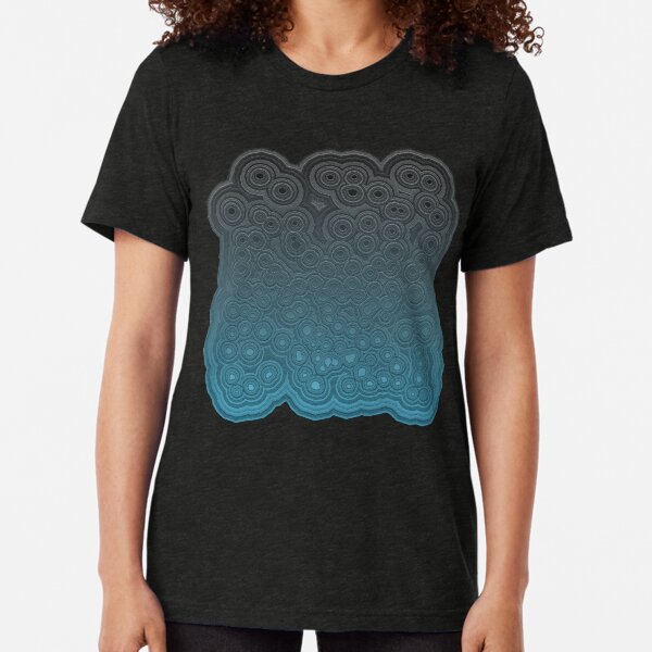 Menthol Ripples Tri-blend T-Shirt