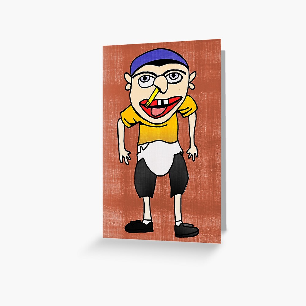 "Jeffy drawing" Greeting Card by zacattack100 | Redbubble