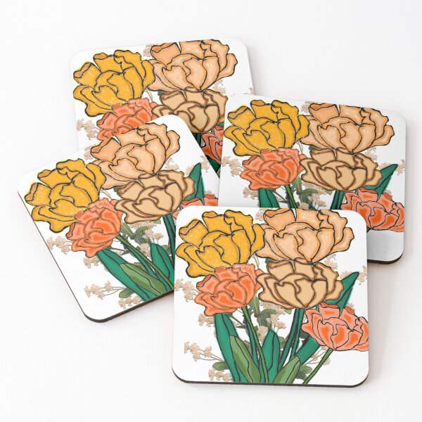 Item preview, Orange Floral Bouquet designed and sold by DesignsByDebQ.