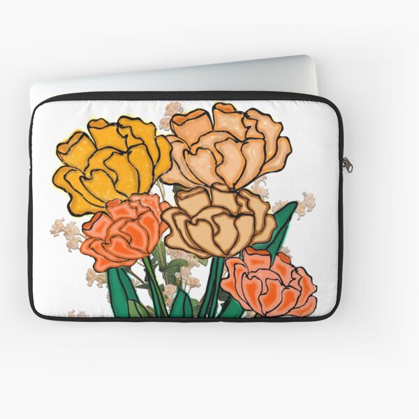 Aperçu de l'œuvre Bouquet Floral Orange créée et vendue par DesignsByDebQ.