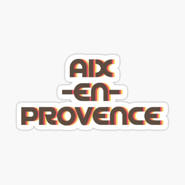 Item preview, Aix-en-Provence Retro designed and sold by designkitsch.