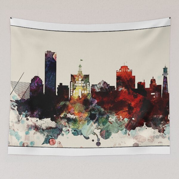 Item preview, Milwaukee City Skyline designed and sold by DimDom.
