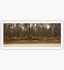 Quintessential Australian country road Sticker
