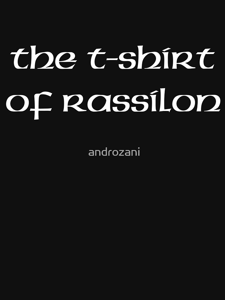The T-Shirt Of Rassilon by androzani