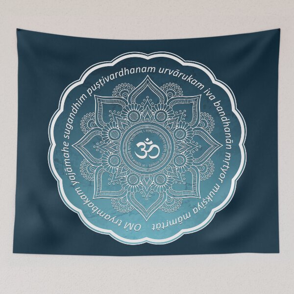 Artikelvorschau, Maha Mrityunjaya Mantra entworfen und verkauft von RatArt Designs.