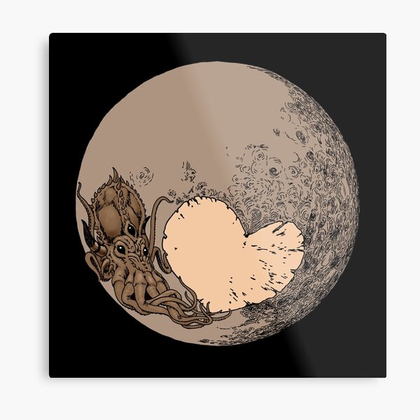 Pluto: With Love from Cthulu Metal Print