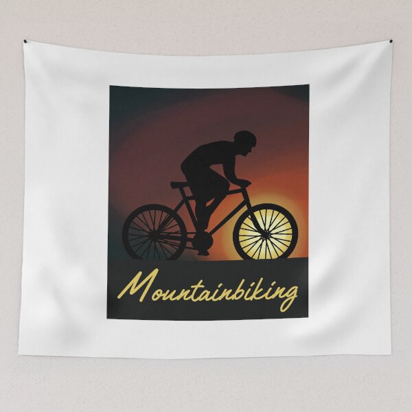Item preview, Mountainbiking sunset / sundown designed and sold by Mohja-Design.