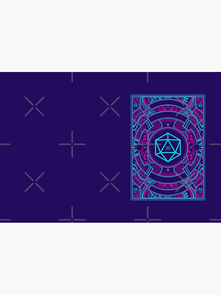 Futuristic Neon Noir Tabletop RPG D20 Dice by pixeptional