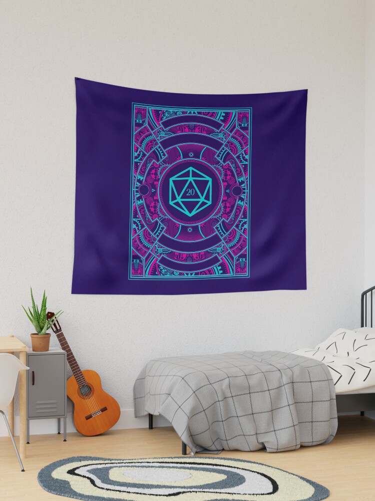 Thumbnail 1 of 3, Tapestry, Futuristic Neon Noir Tabletop RPG D20 Dice designed and sold by pixeptional.