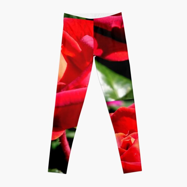 Red Rose Leggings