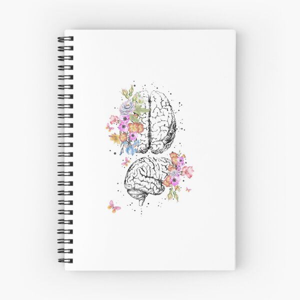 Item preview, Cerebro con flores designed and sold by Rosaliartbook.
