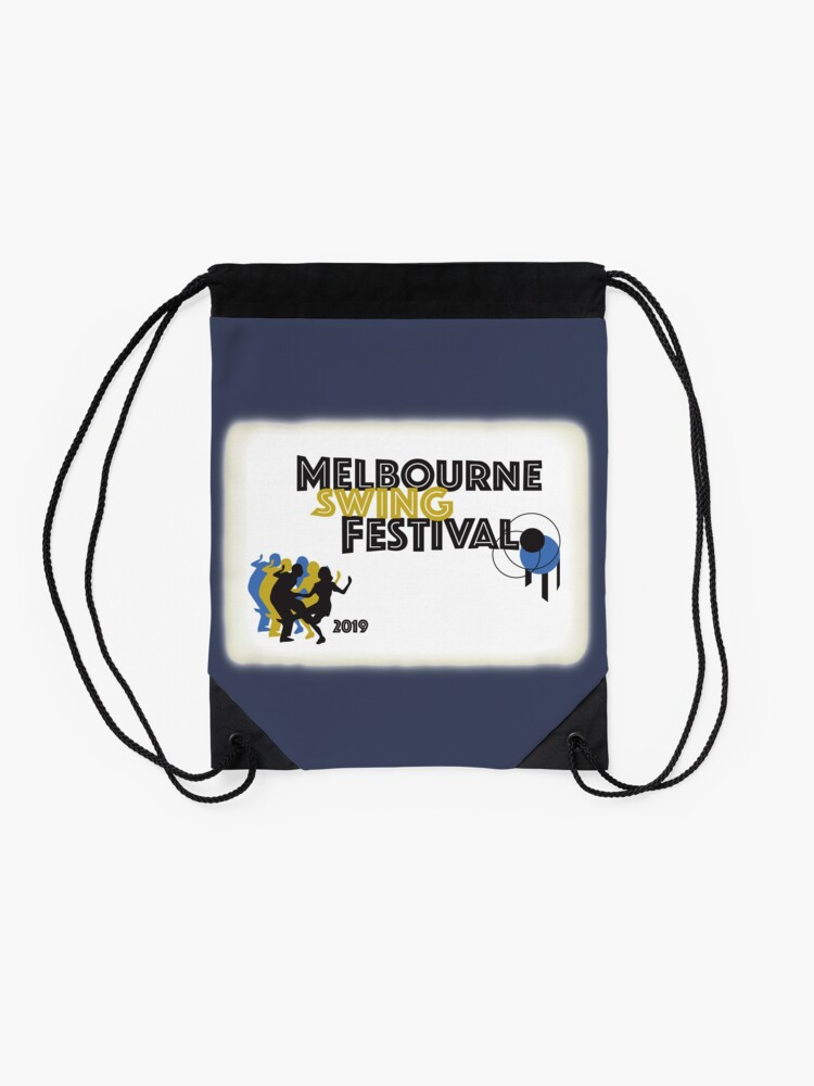 Alternate view of Melbourne Swing Festival 2019 Drawstring Bag