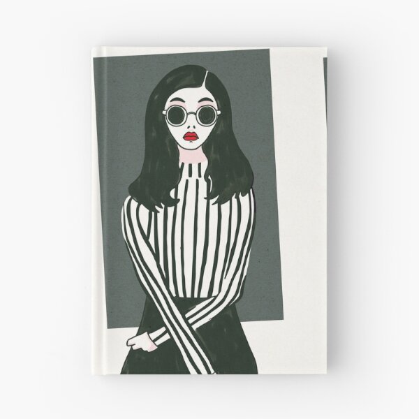 Item preview, Girl in glasses and shirt designed and sold by Lacrimosa Ira.