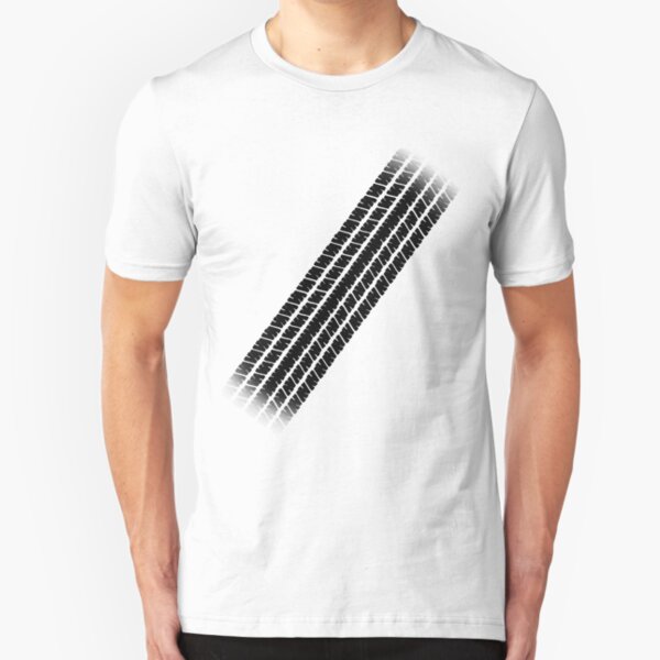 Tire Track Skid Mark Slim Fit T-Shirt