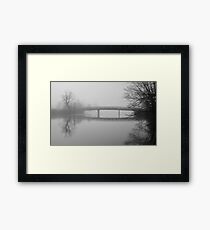 Foggy Lagoon Framed Print