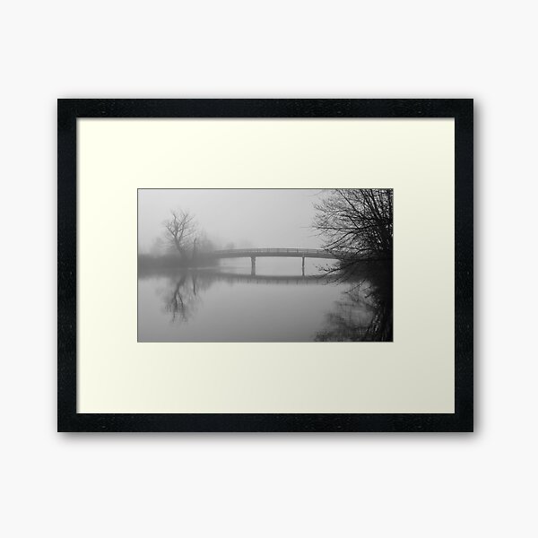 Foggy Lagoon Framed Art Print