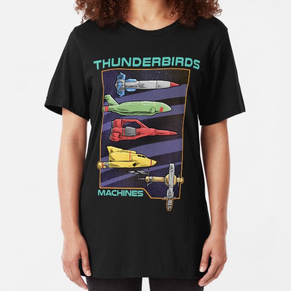Thunderbirds Machines Slim Fit T-Shirt