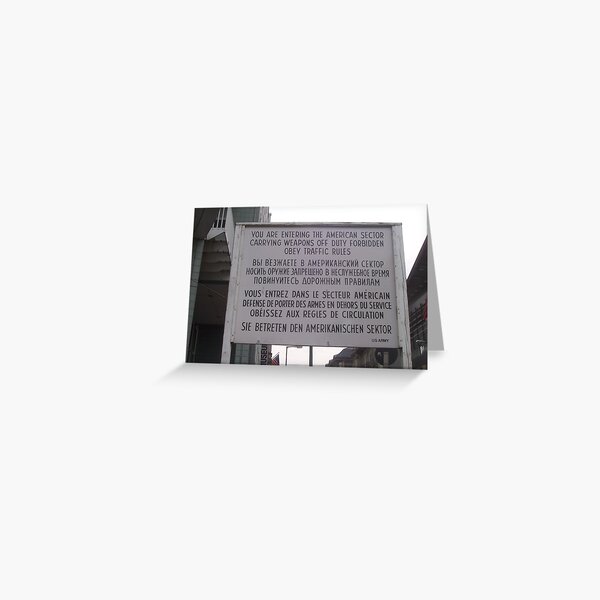 Artikel-Vorschau von Checkpoint Charlie - Berlin, Germany, designt und verkauft von waynebolton.