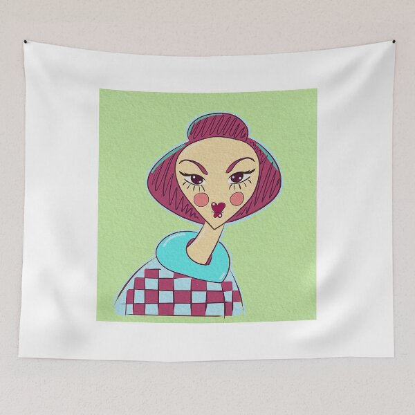 Item preview, Girl with long eyelashes designed and sold by Lacrimosa Ira.
