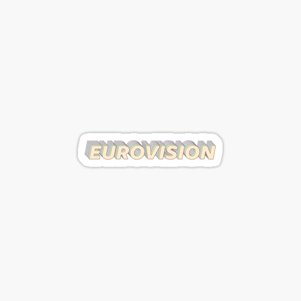 Eurovision rainbow Sticker