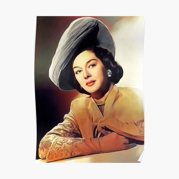 Rosalind Russell, Vintage Actress Poster
