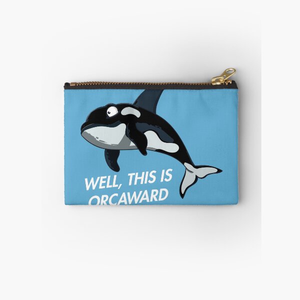 Item preview, Funny Orca wall clock design designed and sold by emphatic.