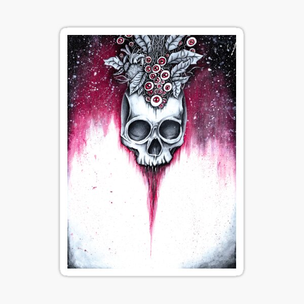 Intoxication, absurd art Sticker