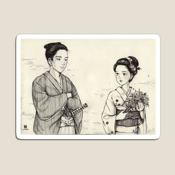 Samurai Kimono Magnet