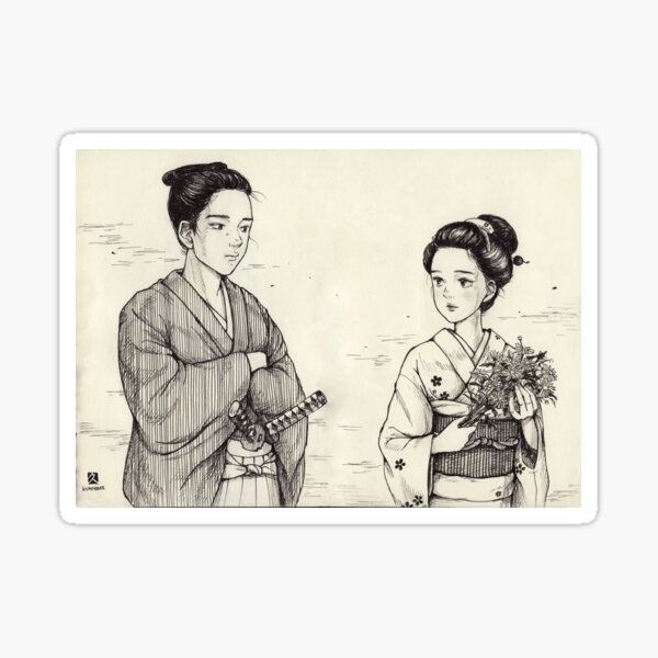 Samurai Kimono Sticker