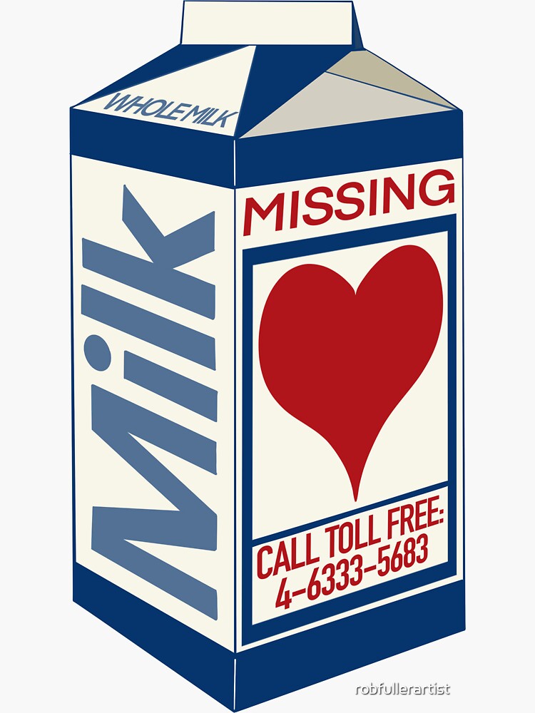 Milk Carton Sticker for Sale by artolxxvia