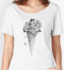 Roses Glacées T-shirts coupe relax