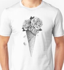 Ice Cream Roses Slim Fit T-Shirt