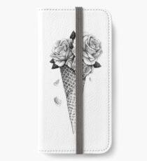 Eiscreme Rosen iPhone Flip-Case/Hülle/Skin