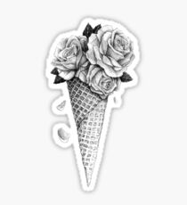 Ice Cream Roses Sticker