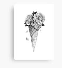 Lienzo Rosas de helado